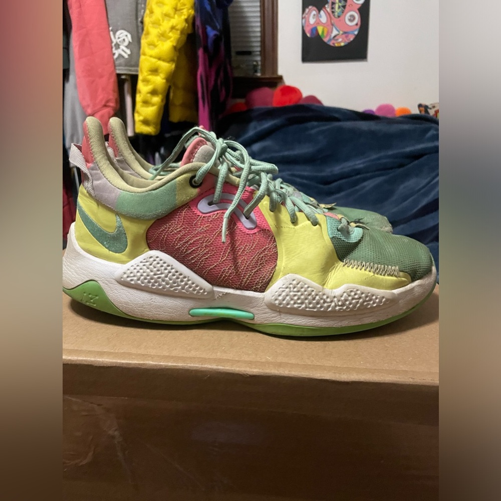 Nike PG 5 Daughters Green Glow Size 12